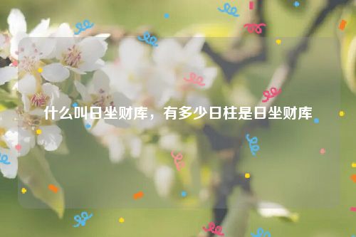 什么叫日坐财库，有多少日柱是日坐财库