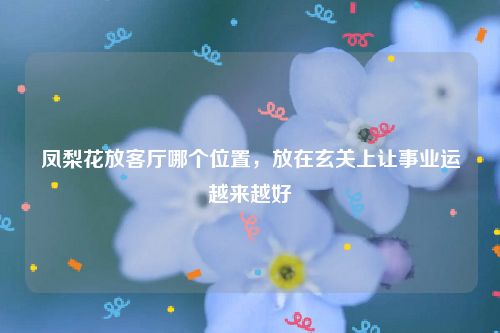 凤梨花放客厅哪个位置，放在玄关上让事业运越来越好