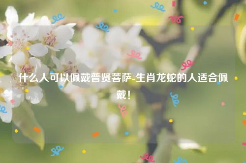 什么人可以佩戴普贤菩萨-生肖龙蛇的人适合佩戴！